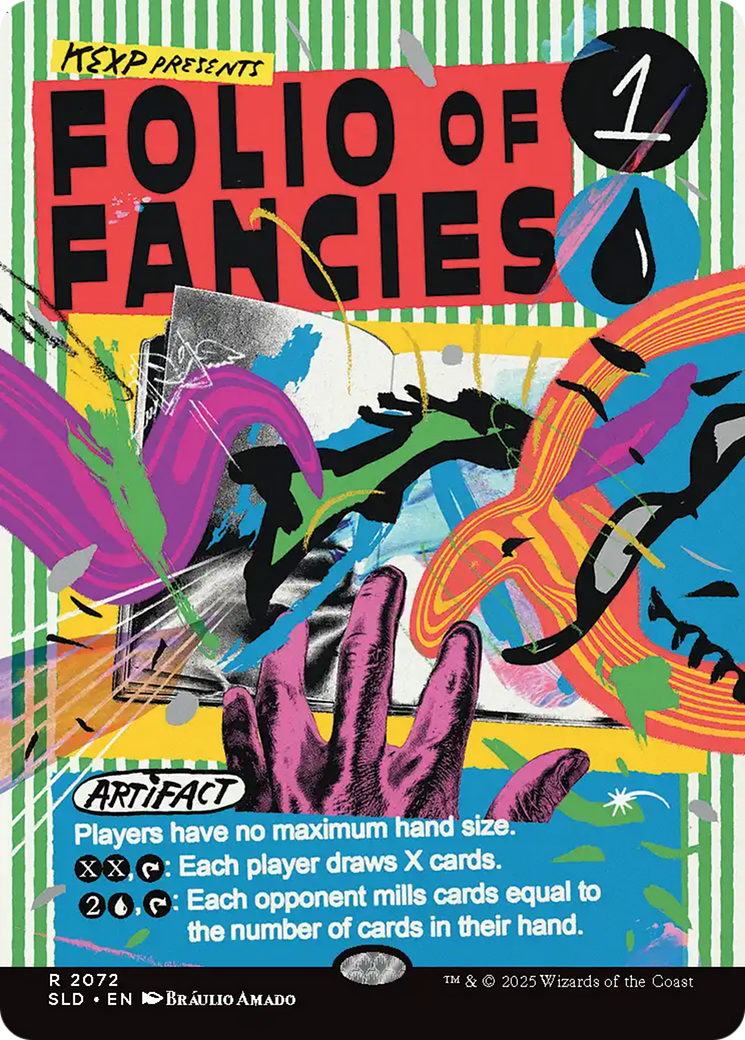 Folio of Fancies (Borderless)(SLD-2072) - Secret Lair Drop