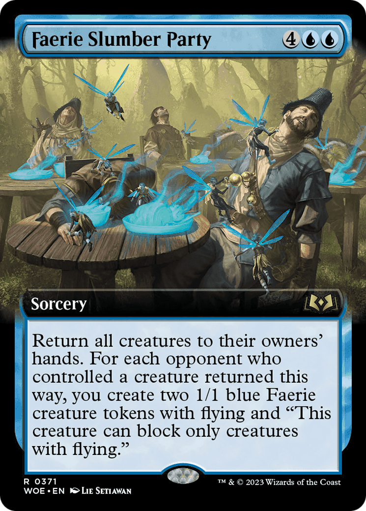 Faerie Slumber Party (Extended Art) (WOE-371) - Wilds of Eldraine: (Extended Art) Foil