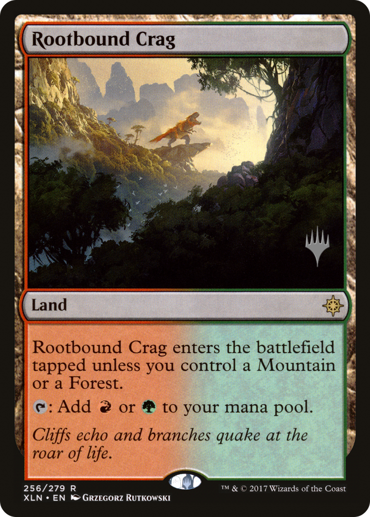 Rootbound Crag (PPM20-256P) - Ixalan Promos (Promo Pack)