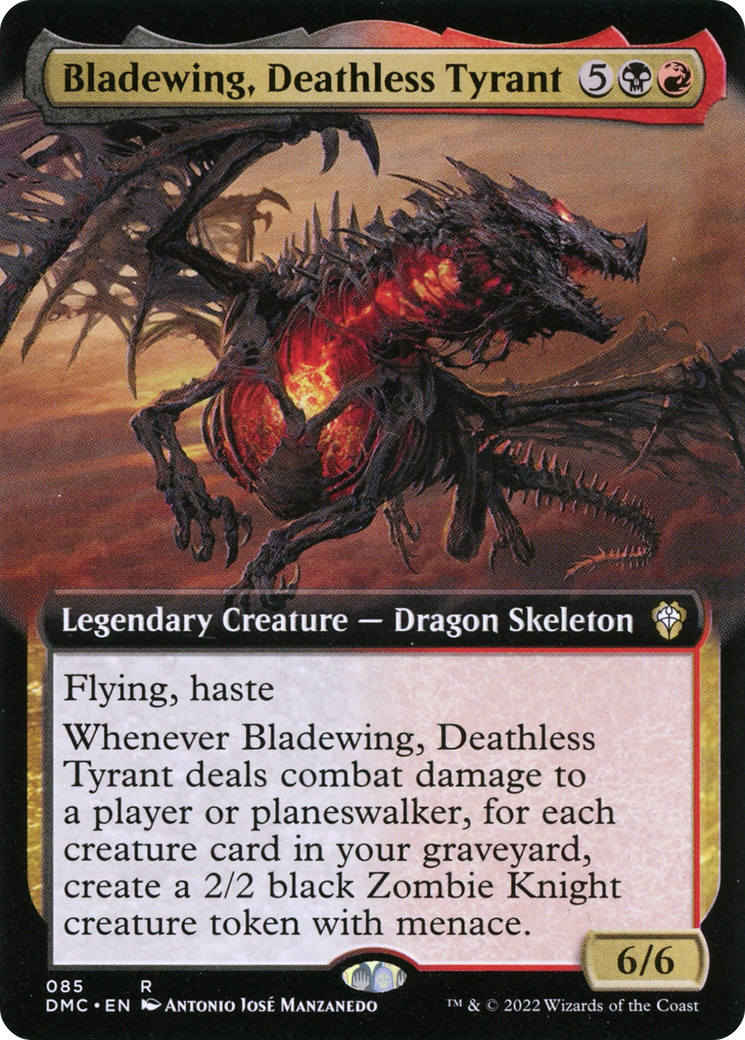Bladewing, Deathless Tyrant (Extended Art) (DMC-085) - Dominaria United Commander: (Extended Art)