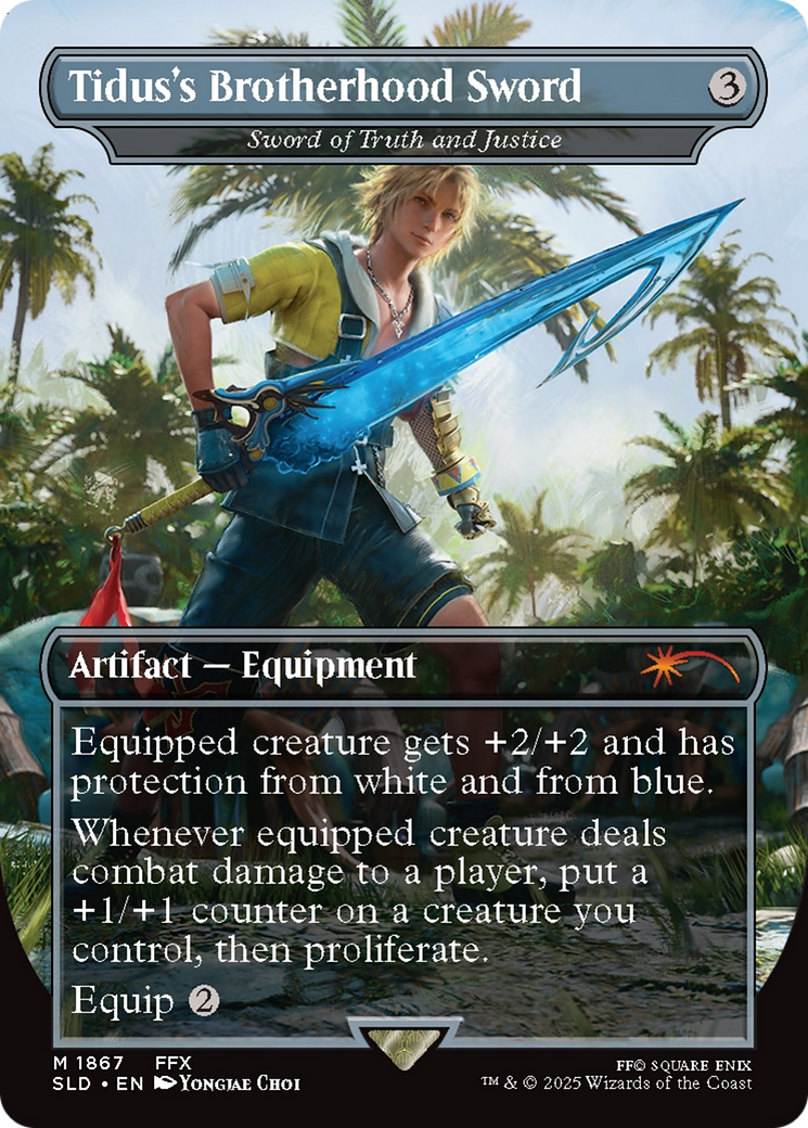 Sword of Truth and Justice (SLD-1867) - Secret Lair Drop / Tidus's Brotherhood Sword