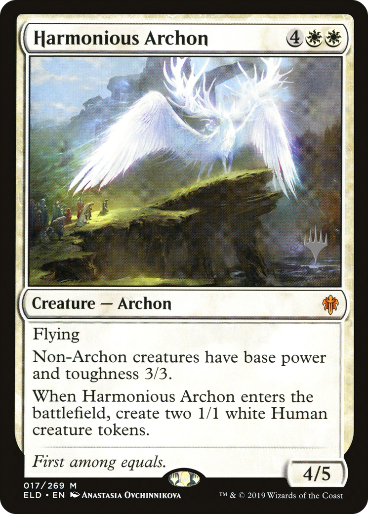 Harmonious Archon (PPELD-17P) - Throne of Eldraine Promos Foil (Promo Pack)