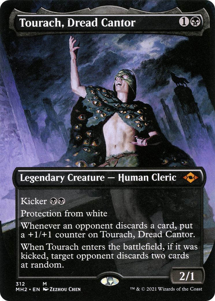 Tourach, Dread Cantor (Borderless) (MH2-312) - Modern Horizons 2 (Borderless) Foil