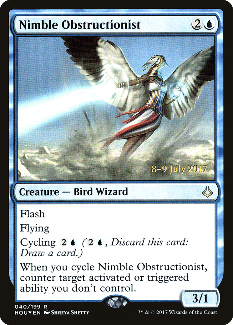 Nimble Obstructionist (PRE-40S) - Hour of Devastation Promos (Prerelease) Foil