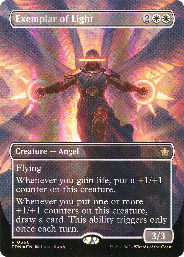 Exemplar of Light (Borderless) (Mana Foil) (Borderless)(FDN-366) - Foundations Foil