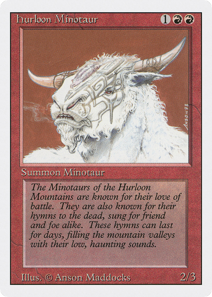 Hurloon Minotaur (3ED-159) - Revised Edition