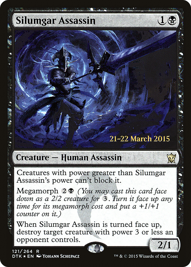 Silumgar Assassin (PRE-121S) - Dragons of Tarkir Promos (Prerelease) Foil