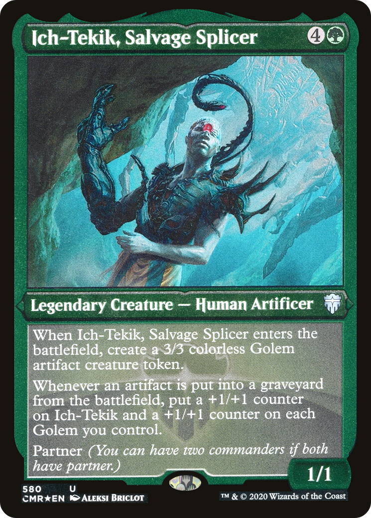 Ich-Tekik, Salvage Splicer (CMR-580) - Commander Legends Etched Foil