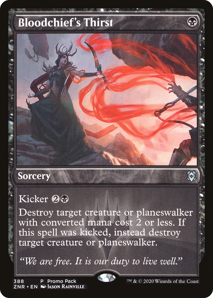 Bloodchief's Thirst (PPZNR-388) - Zendikar Rising (Promo Pack) Foil