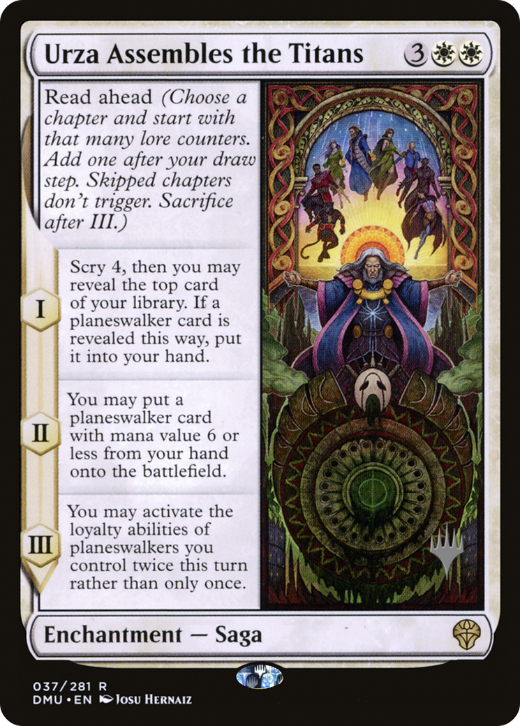 Urza Assembles the Titans (PPDMU-037) - Dominaria United Promos (Promo Pack)
