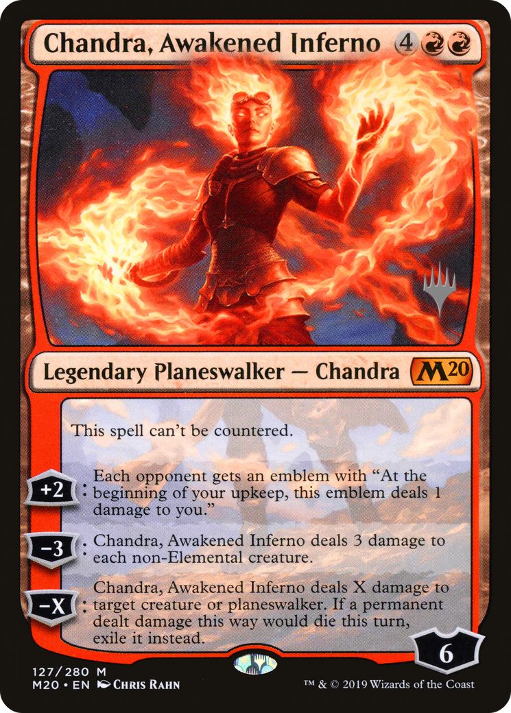Chandra, Awakened Inferno (PPM20-127) - Core Set 2020 Promos Foil (Promo Pack)