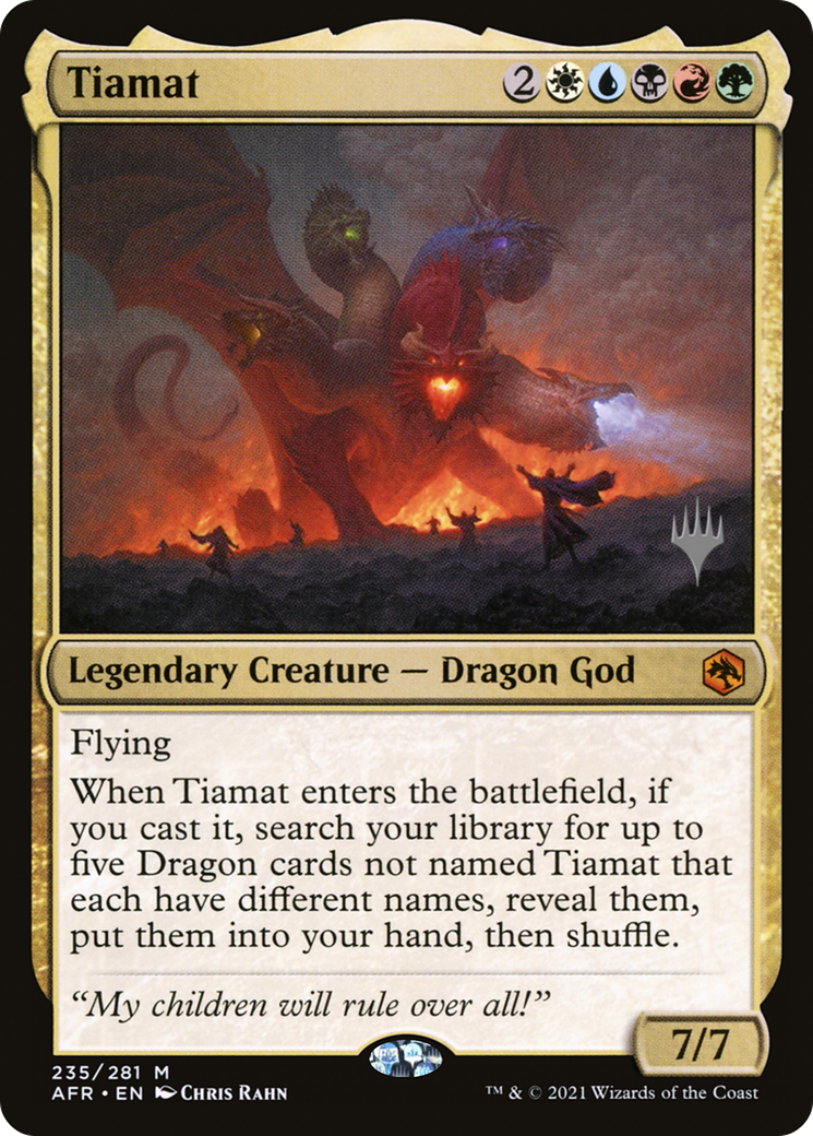 Tiamat (PPAFR-235) - Adventures in the Forgotten Realms Promos Foil (Promo Pack)