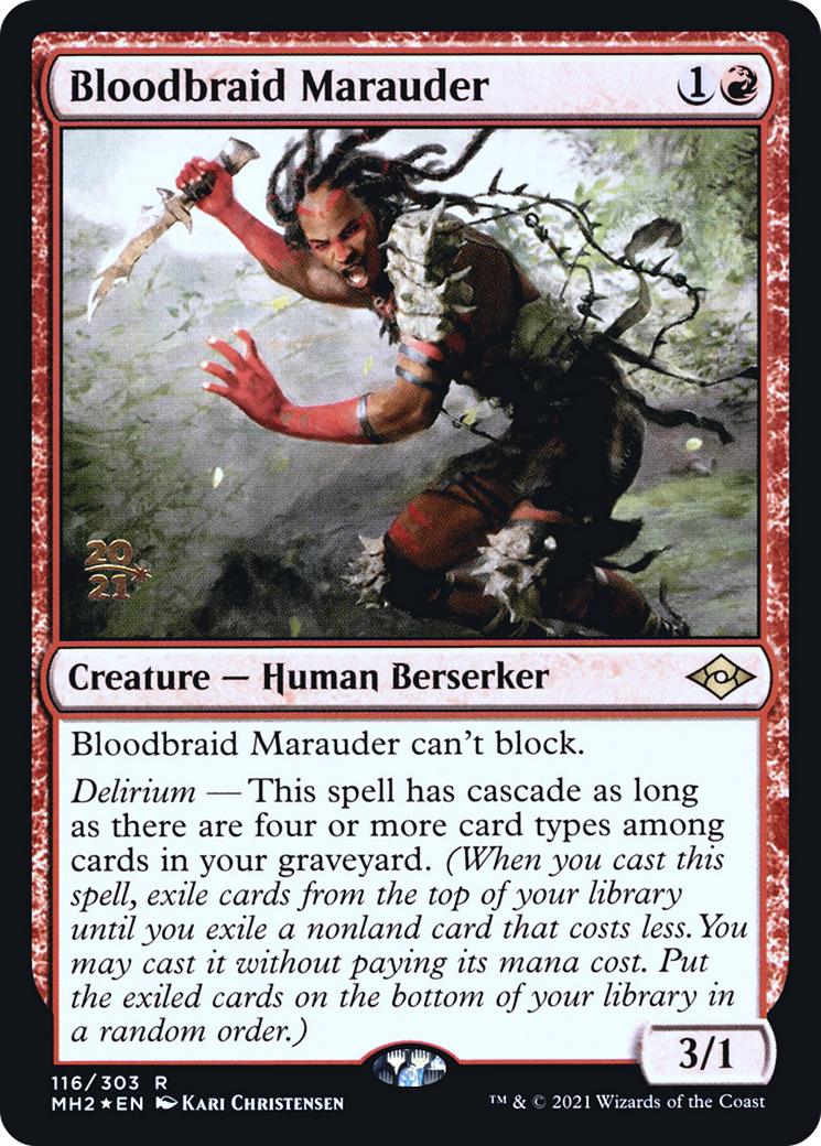 Bloodbraid Marauder (PRE-116) - Modern Horizons 2 Promos Foil