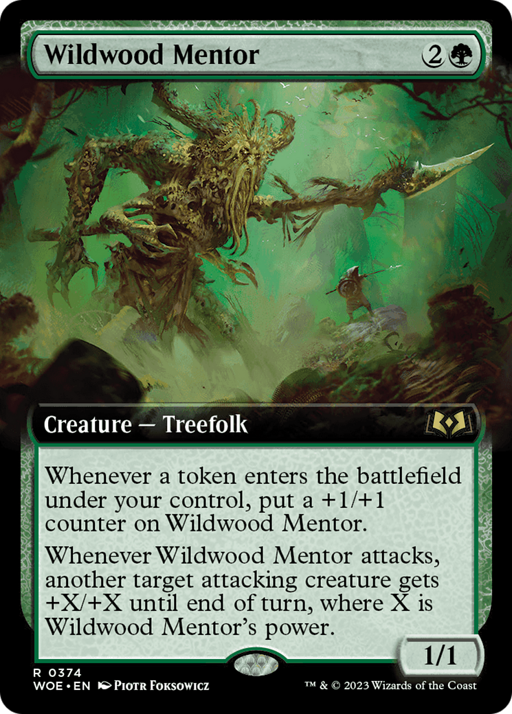 Wildwood Mentor (Extended Art) (WOE-374) - Wilds of Eldraine: (Extended Art) Foil