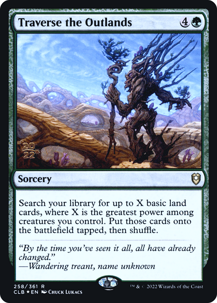 Traverse the Outlands (PRE-258S) - Battle for Baldur's Gate Promos (Prerelease) Foil