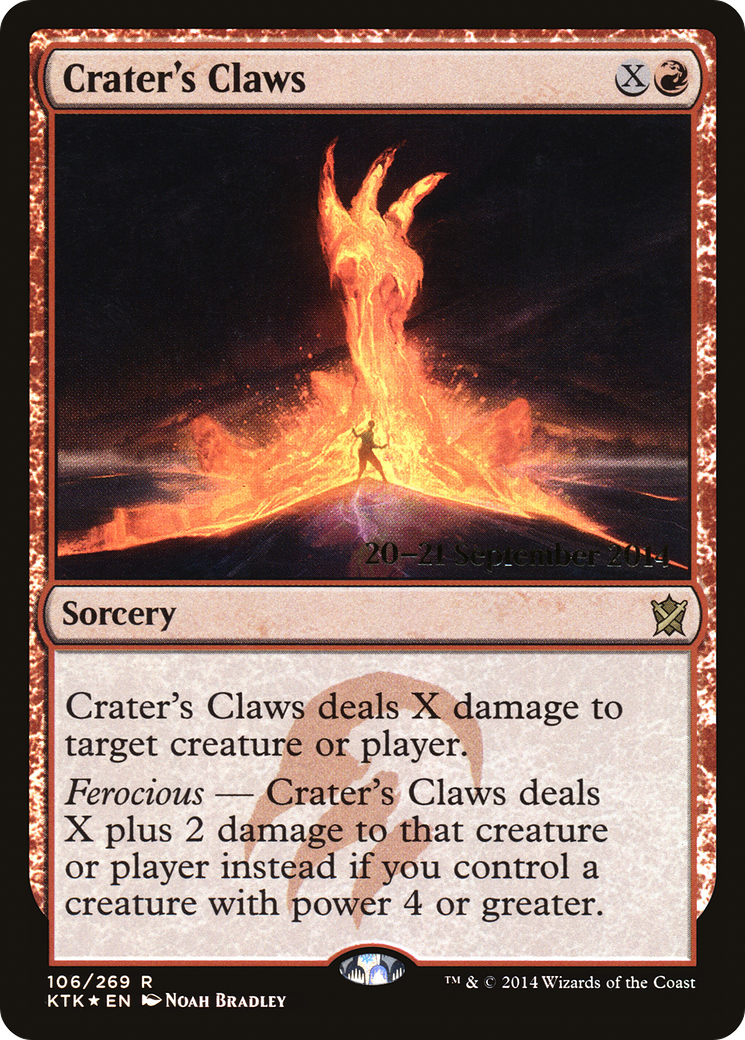 Crater's Claws (PRE-106S) - Khans of Tarkir Promos (Prerelease) Foil