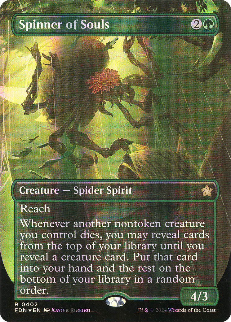 Spinner of Souls (Borderless)(FDN-402) - Foundations Foil