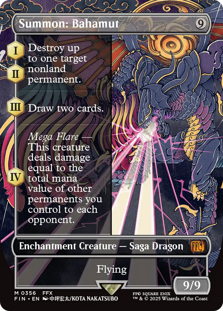 Summon: Bahamut (Borderless) (FIN-356) - FINAL FANTASY (Borderless)