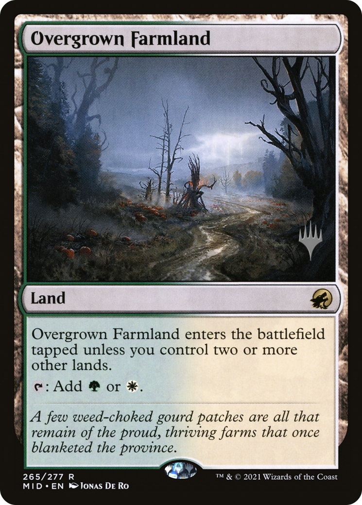 Overgrown Farmland (PPMID-265P) - Innistrad: Midnight Hunt Promos (Promo Pack)