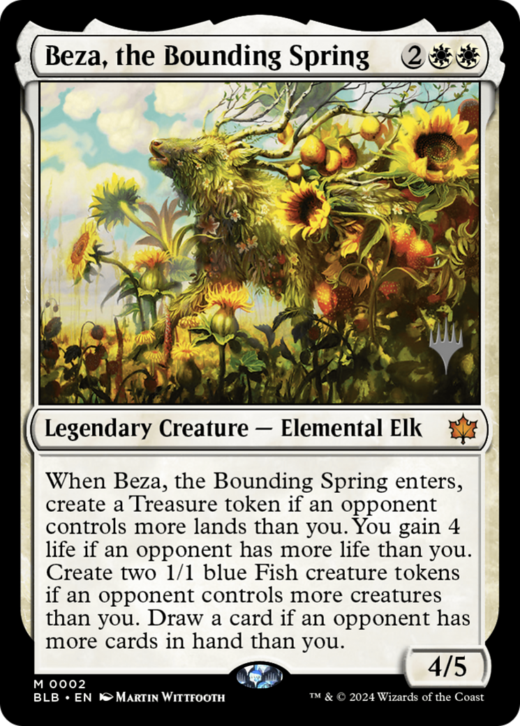 Beza, the Bounding Spring (PPBLB-002) - Bloomburrow Promos (Promo Pack) Foil