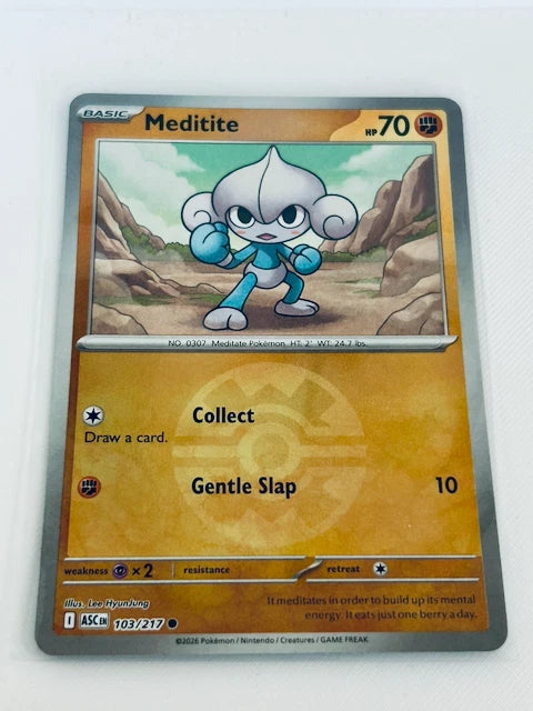 Meditite (Quick Ball) (103) - ME Ascended Heroes Reverse Holofoil - Common