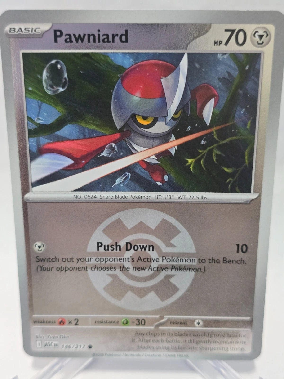 Pawniard (Quick Ball) (146) - ME Ascended Heroes Reverse Holofoil - Common