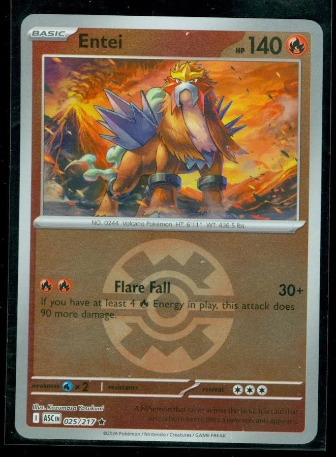 Entei (Quick Ball) (25) - ME Ascended Heroes Reverse Holofoil - Rare