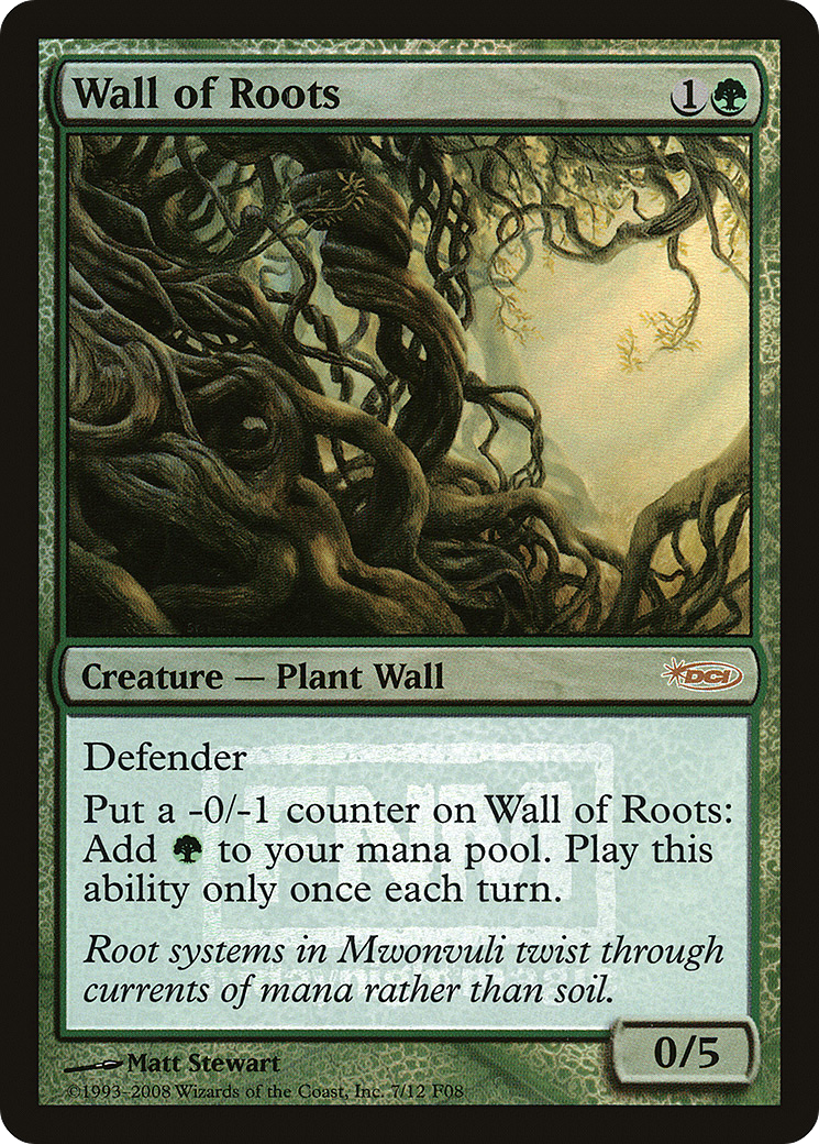 Wall of Roots (F08-007) - Friday Night Magic 2008 Foil