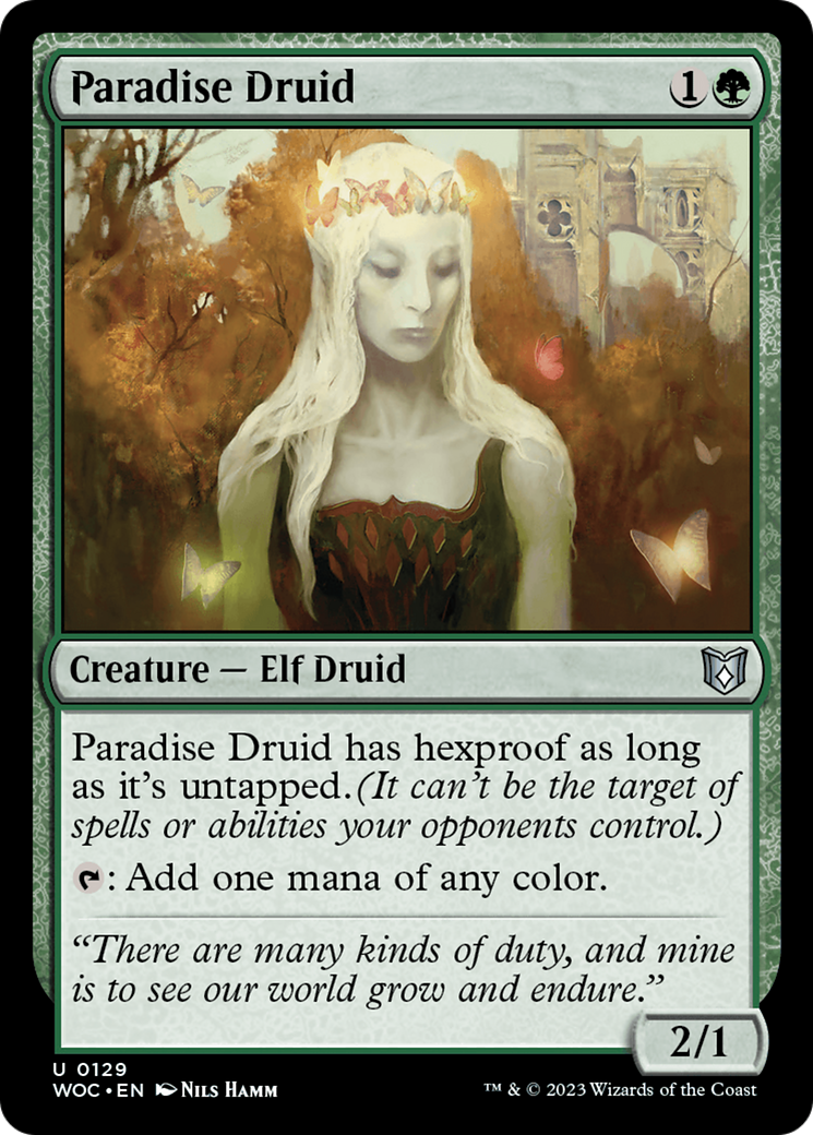 Paradise Druid (WOC-129) - Wilds of Eldraine Commander