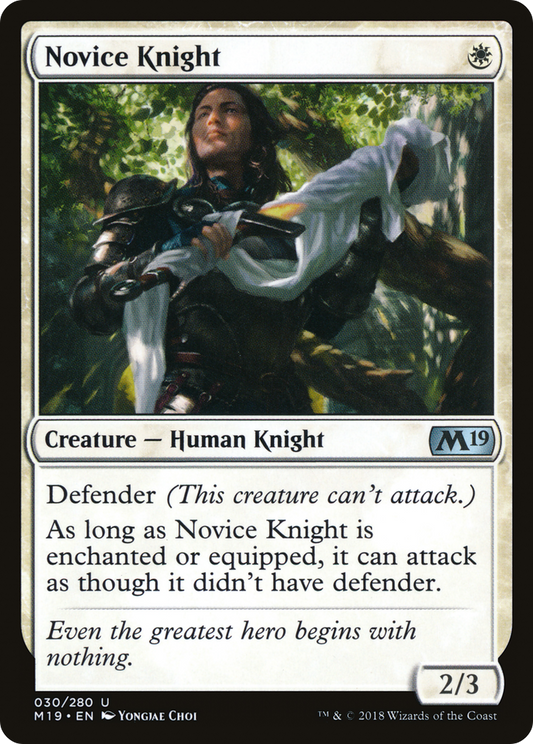 Novice Knight (M19-030) - Core Set 2019