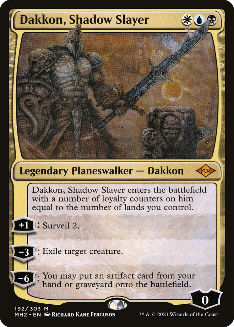 Dakkon, Shadow Slayer (MH2-192) - Modern Horizons 2 Foil