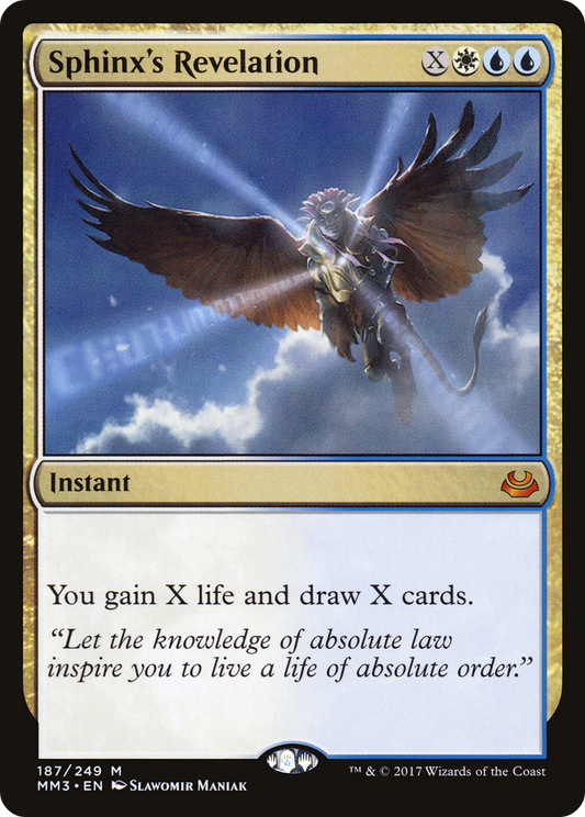 Sphinx's Revelation (MM3-187) - Modern Masters 2017 Foil