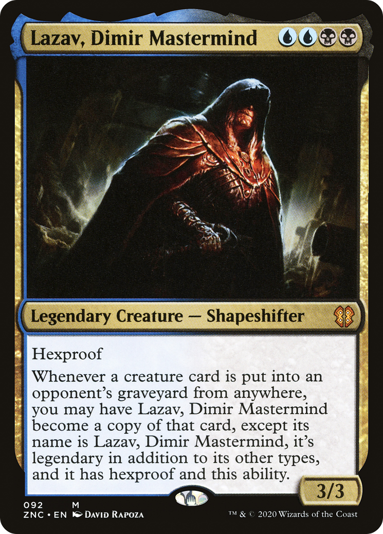 Lazav, Dimir Mastermind (ZNC-092) - Zendikar Rising Commander