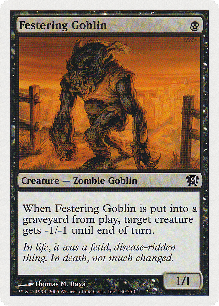 Festering Goblin (9ED-130) - Ninth Edition