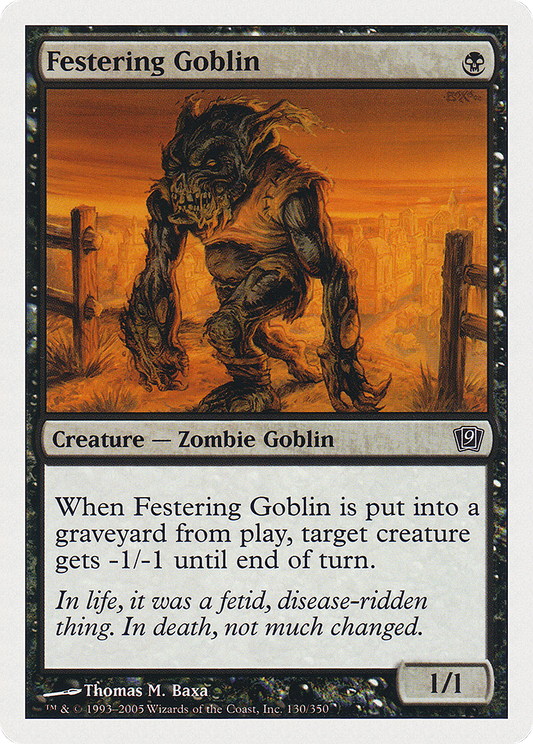 Festering Goblin (9ED-130) - Ninth Edition