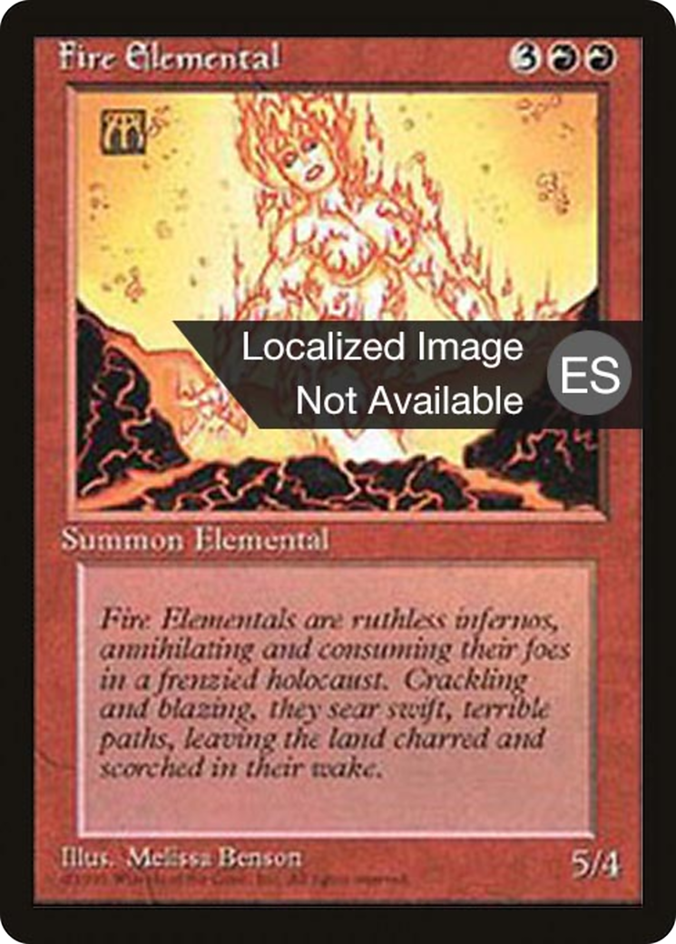 Fire Elemental (4BB-191) - Fourth Edition Foreign Black Border