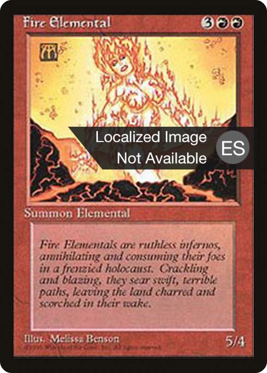 Fire Elemental (4BB-191) - Fourth Edition Foreign Black Border