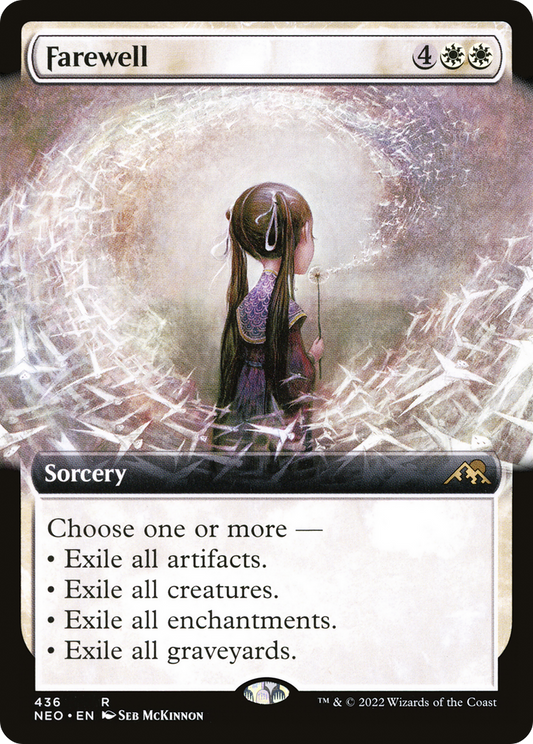 Farewell (NEO-436) - Kamigawa: Neon Dynasty: (Extended Art) Foil