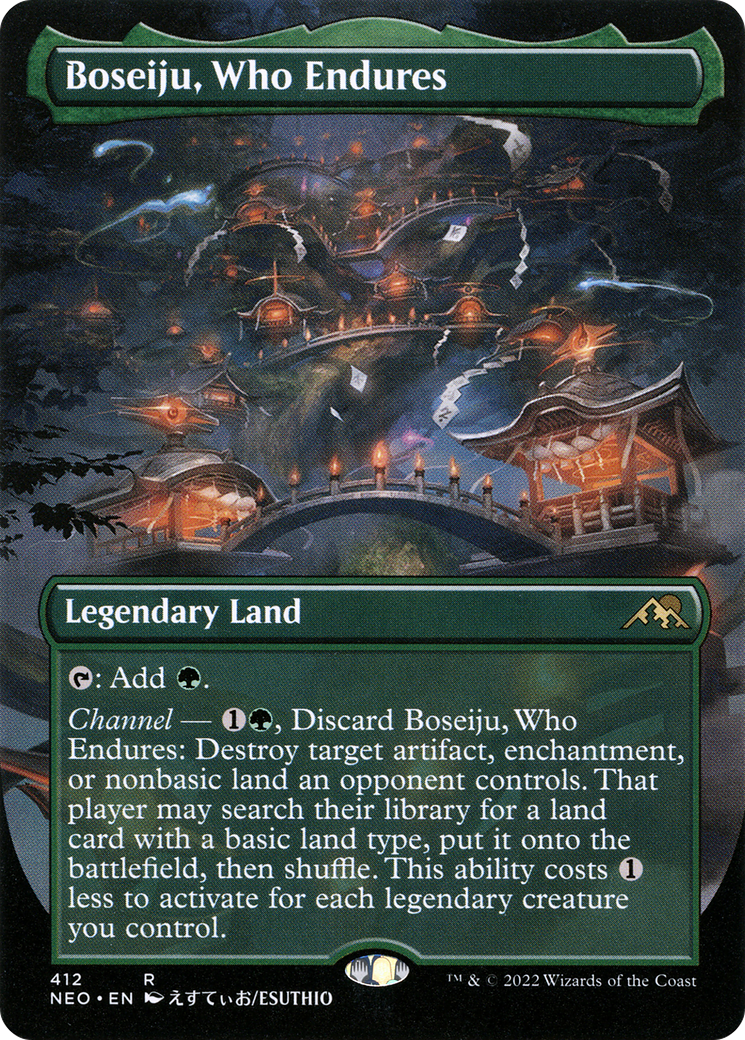 Boseiju, Who Endures (NEO-412) - Kamigawa: Neon Dynasty (Borderless)