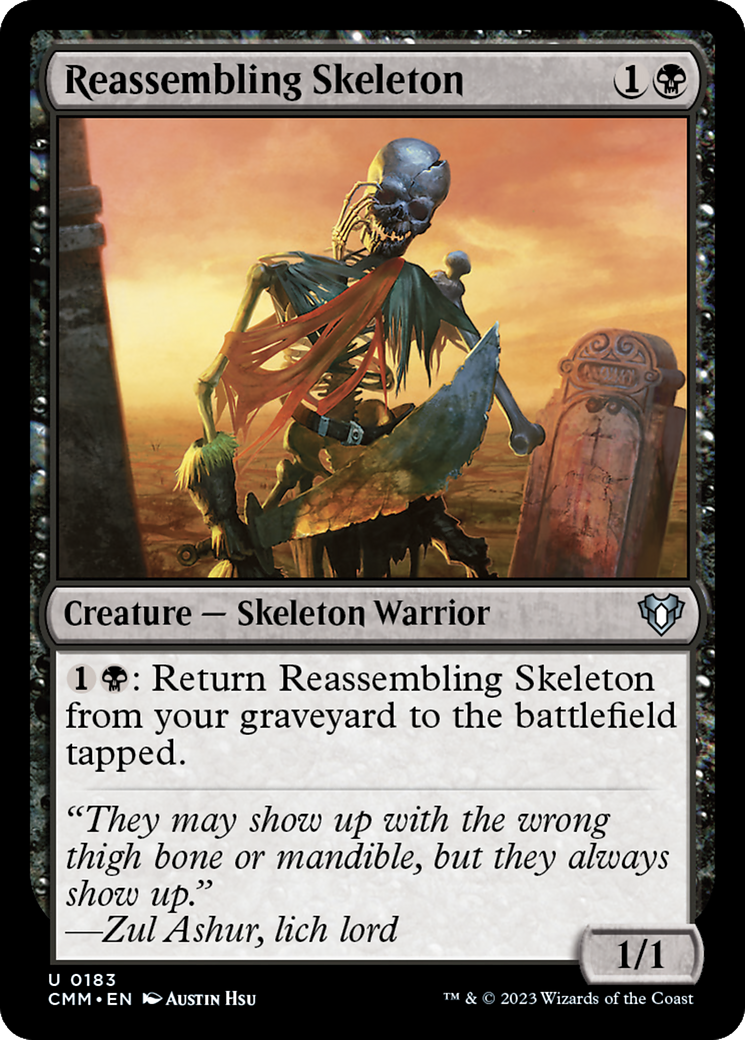 Reassembling Skeleton (CMM-183) - Commander Masters Foil