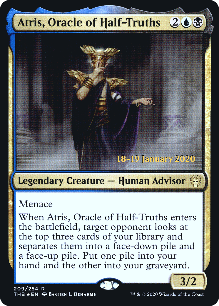 Atris, Oracle of Half-Truths (PTHB-209S) - Theros Beyond Death Promos Foil