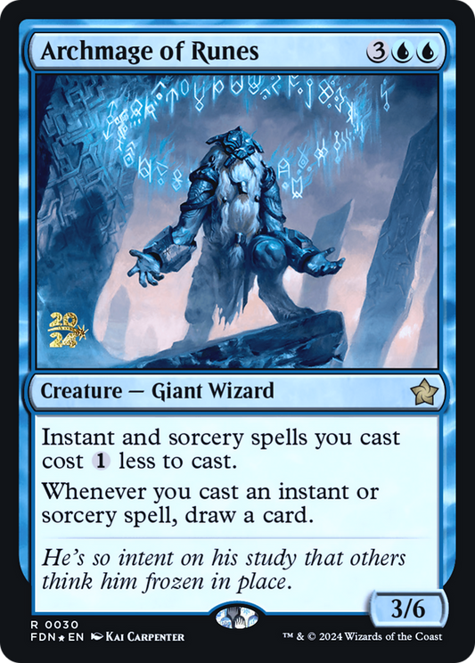 Archmage of Runes (PRE-030) - Foundations Promos (Prerelease) Foil