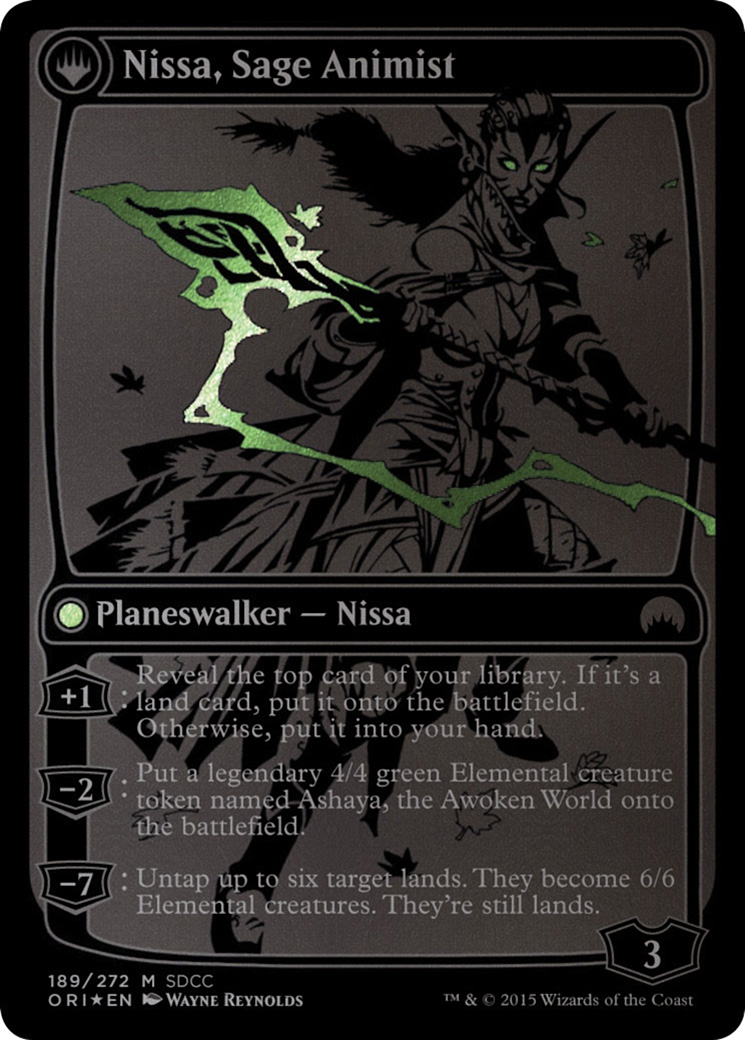 Nissa, Vastwood Seer (SDCC 2015 Exclusive) (MEDIA-189) - San Diego Comic-Con 2015: (originpwdfc) Foil