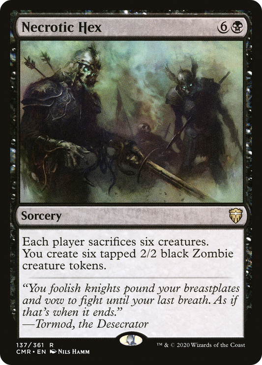 Necrotic Hex (CMR-137) - Commander Legends Foil