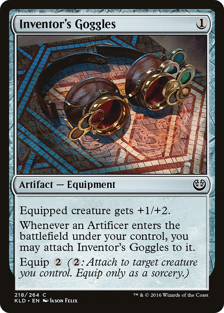 Inventor's Goggles (KLD-218) - Kaladesh Foil