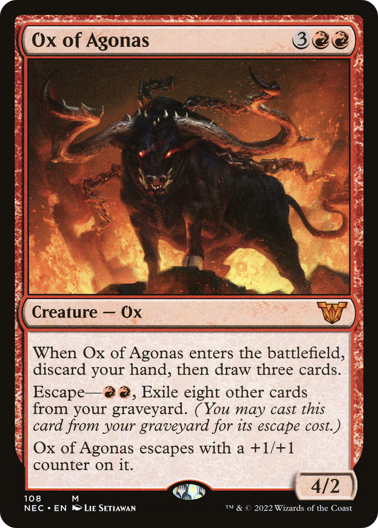 Ox of Agonas (NEC-108) - Neon Dynasty Commander