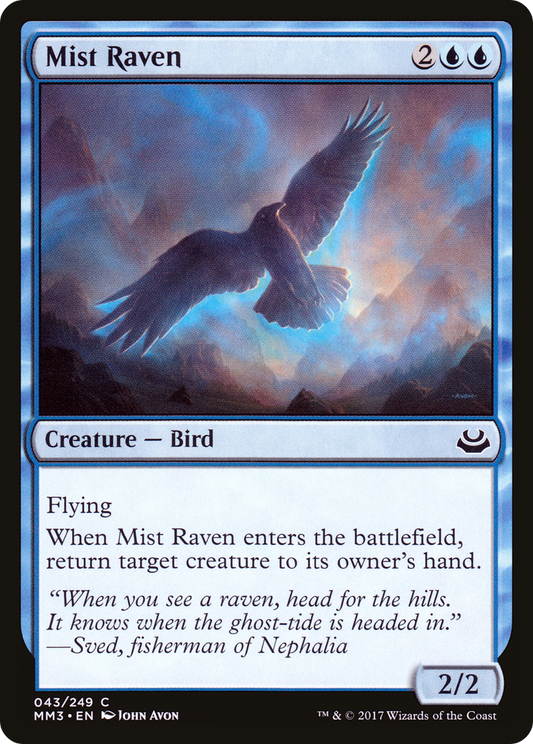 Mist Raven (MM3-043) - Modern Masters 2017