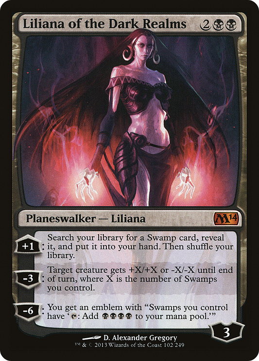 Liliana of the Dark Realms (M14-102) - Magic 2014