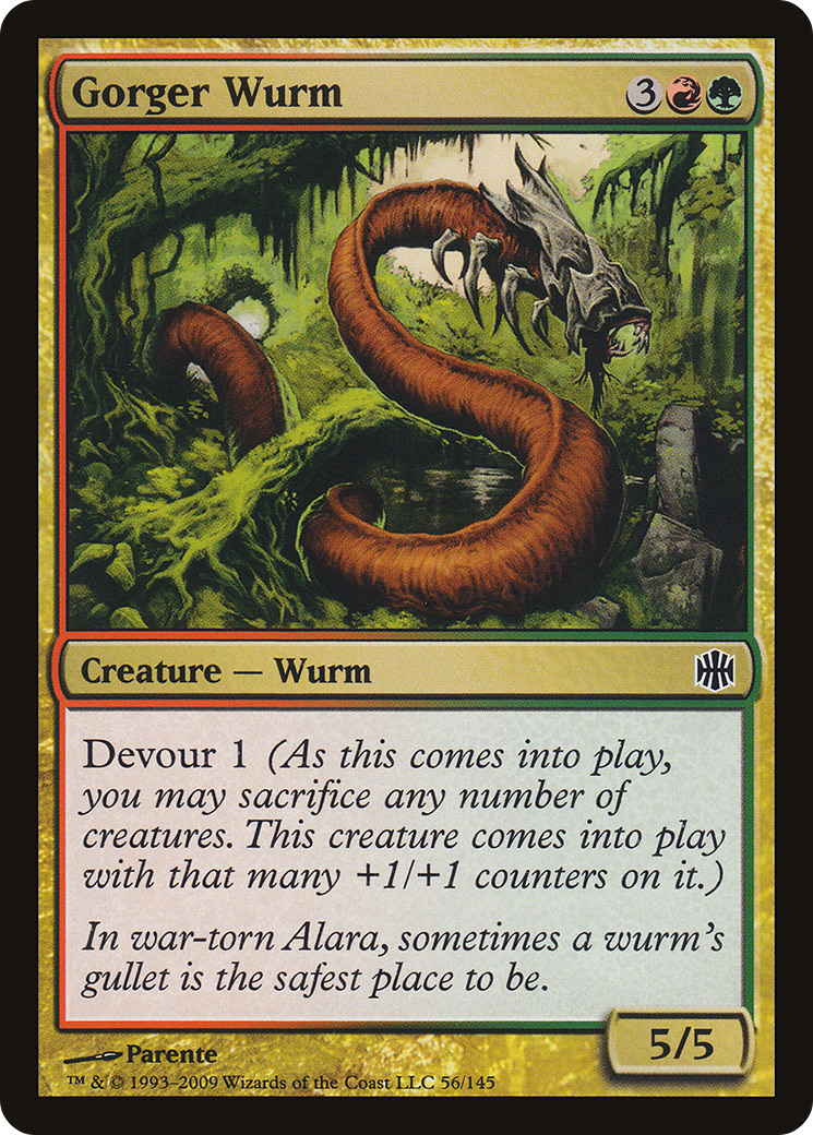 Gorger Wurm (ARB-056) - Alara Reborn