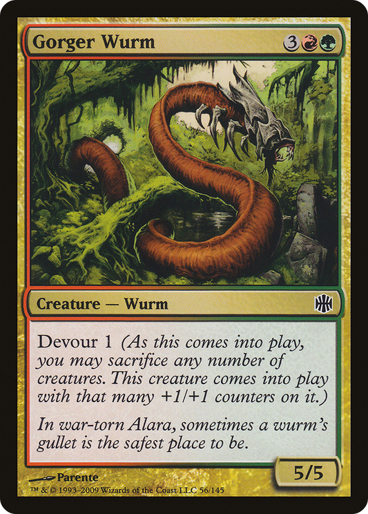 Gorger Wurm (ARB-056) - Alara Reborn